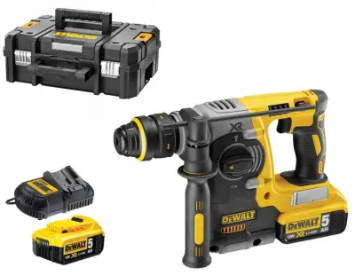 DEWALT VRTALNO IN UDAJNO KLADIVO SDS-PLUS 18V 2.1J 2 x 5.0Ah XR LI-ION BREZ KRTAČK TSTAK DCH273P2T