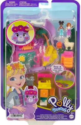 Mattel Polly Pocket - Kampiranje in lama (HKV33)