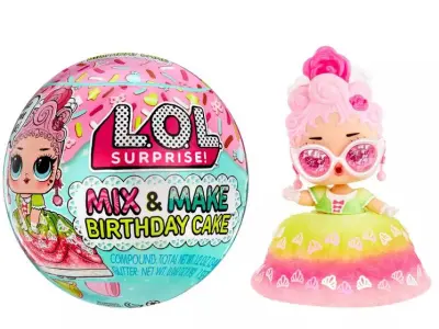 MGA L.O.L. Presenečenje: Mix &amp; Make - Lutka za rojstnodnevno torto (593140EUC)