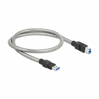 Delock kabel USB 3.2 A-B  0,5m kovinski ovoj 86777