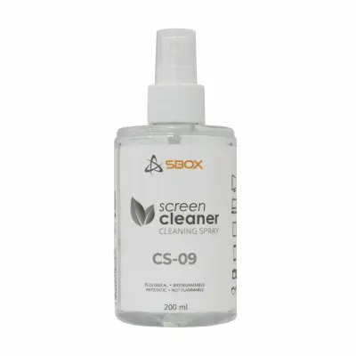 SBOX čistilni set za ekrane in ostale steklene površine 200ml neutral CS-09