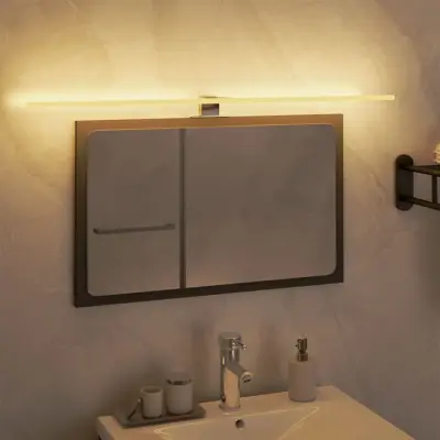 The Living Store LED svetilka za ogledalo 7,5 W toplo bela 80 cm 3000 K - LED Luč Za Ogledalo
