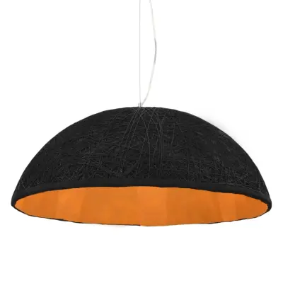 The Living Store Viseča svetilka črna in zlata Ø70 cm E27 - Viseča Luč