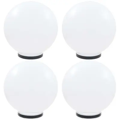 The Living Store LED okrogle svetilke 4 kosi krogle 40 cm PMMA - Kroglasta Svetilka