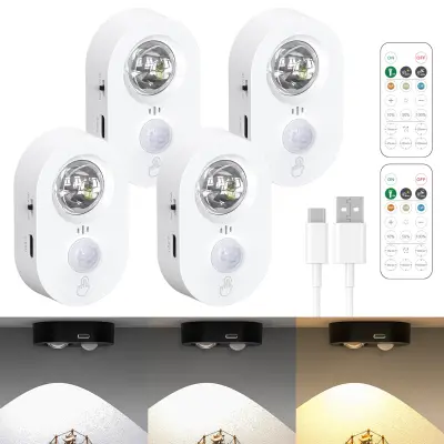 LED nočna lučka z daljinskim upravljalnikom White