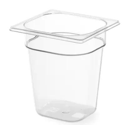 Transparentna GN polikarbonatna posoda GN 1/6 višina 65 mm - Hendi 861738