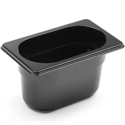 GN 1/9 catering posoda iz črnega polikarbonata 176x162x100mm 1L Hendi 862827