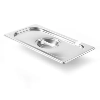 Jeklen pokrov za GN Kitchen Line z izrezom za zajemalko GN 1/3 - Hendi 806944