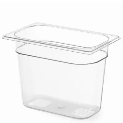 Prozorna GN polikarbonatna posoda 1/4 višine 100 mm - Hendi 861622