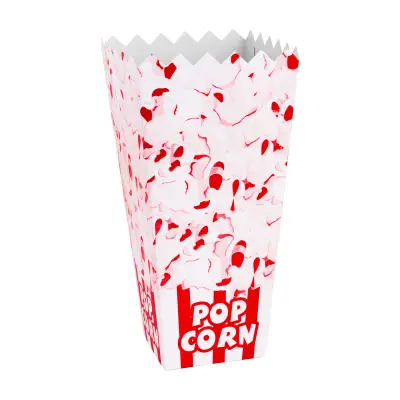 Kartonska škatla za PopCorn 7x22x10,5cm VELIKA 1,7L 100 kos.