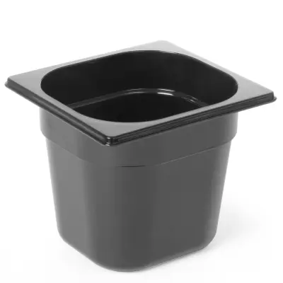 Črna polikarbonatna posoda GN 1/6 višina 65 mm - Hendi 862735