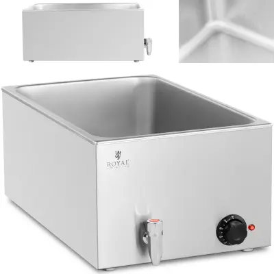 Bain-marie električni grelnik s pipo za posode GN 1/1 600 W