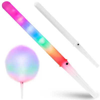 Svetleče LED bombažne palčke, 7 funkcij, set 50 kos.