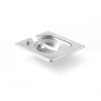 Jeklen pokrov za GN Kitchen Line z izrezom za zajemalko GN 1/6 - Hendi 806968