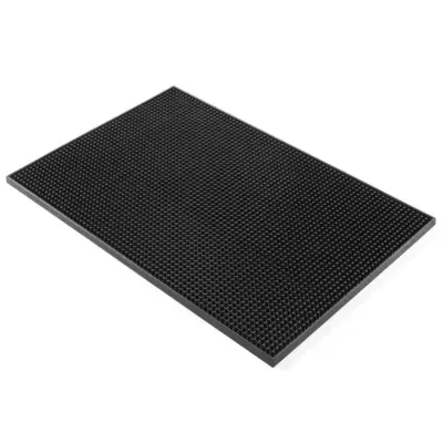 Pravokotna gumijasta barmanska podloga za pokali kozarce 300x150x(V)10mm Hendi 597989