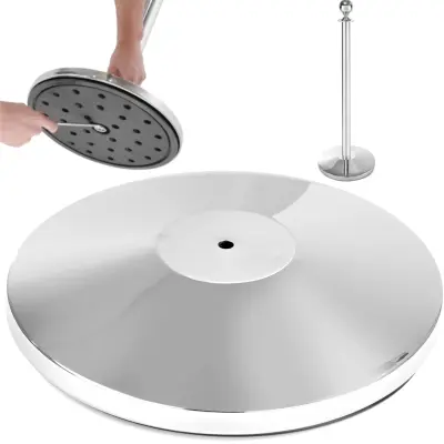 Podstavek za stebriček zapornice, kromiran, srebrn, premer. 360 mm - Hendi 810484