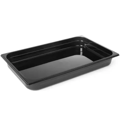 GN 1/1 catering posoda iz črnega polikarbonata 530x325x150mm 21L Hendi 862216