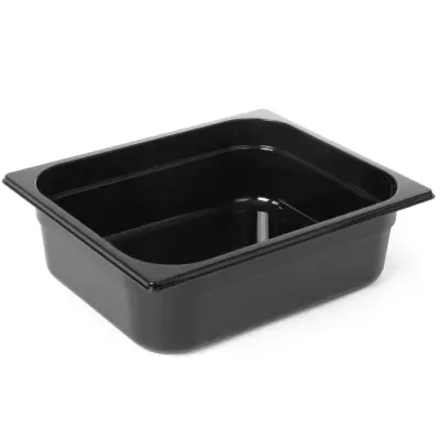 GN 1/2 catering posoda iz črnega polikarbonata 325x265x150mm 9,5L Hendi 862414