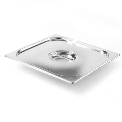 Jeklen pokrov za GN Kitchen Line z izrezom za zajemalko GN 2/3 - Hendi 806920