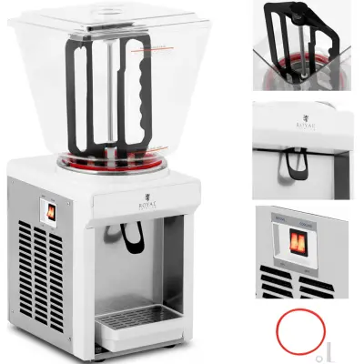 Hladilni dozator z mešalnikom za sokove in pijače, 25 l, 240 W