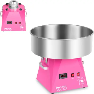 Aparat za sladko vato LED roza 52cm 1030W Royal Catering RCZK-1030-W-R