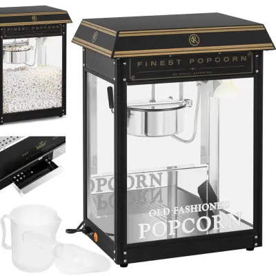 Stroj retro za pokovko TEFLON 1600 W 5-6 kg/h - črno-zlat