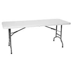 Zložljiva gostinska miza bela 183x75cm do 150kg - Hendi 810910