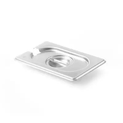 Jeklen pokrov za GN Kitchen Line z izrezom za zajemalko GN 1/9 - Hendi 806975