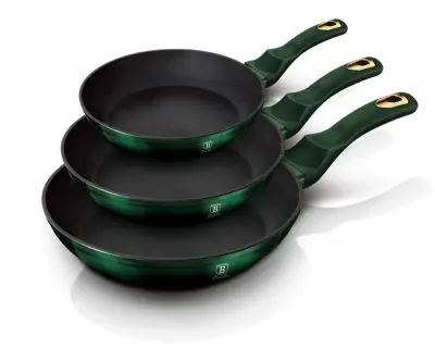 SET 3 GRANITNIH PONEV 20/24/28CM BERLINGER HAUS KOVINSKI EMERALD BH-6168
