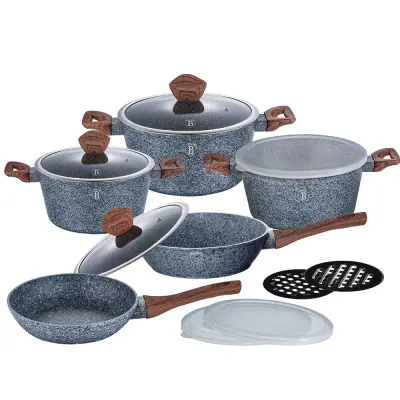 GRANITNI LONČKI SET 13 ELEMENTOV BERLINGER HAUS FOREST LINE BH-6197