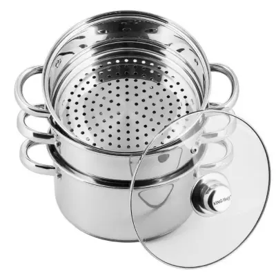 LONCI ZA KUHANJE NA PARI 4 ELEMENTI 24CM KiNGHOFF KH-3319