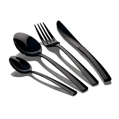 24-DELNI SET JEDILNEGA PRIBORA. BERLINGER HAUS BLACK ROYAL BH-2346