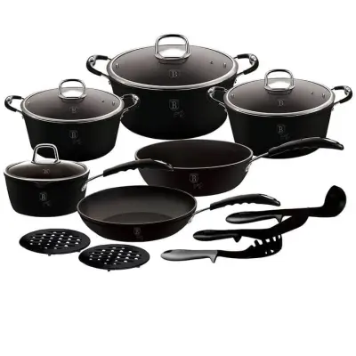 SET LONČKOV 15 ELEMENT BERLINGER HAUS BLACK PROFESSIONAL LINE BH-6129