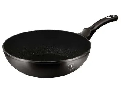 GRANIT WOK 28cm BERLINGER HAUS ČRNO SREBRNA BH-1848