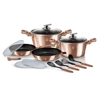SET LONČKOV 13 ELEMENT BERLINGER HAUS METALIC LINE ROSE GOLD BH-7058
