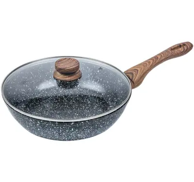 PONEV/WOK 28CM KINGHOFF GRANIT WOOD KH-1171 / 1584