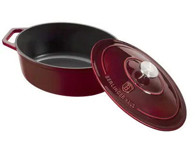 Emajlirana litoželezna ponev 4.65L 30x22x12cm BERLINGER HAUS BH-6499