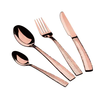 24-DELNI SET JEDILNEGA PRIBORA. SIJAJ BERLINGER HAUS ROSE GOLD BH-2617