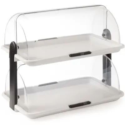 Bife vitrina z dvojnim pokrovom na rolo 380 x 260 x 355 mm - Hendi 871768