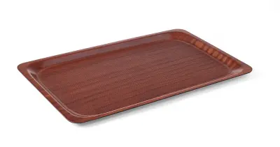 Protizdrsni leseni pladenj, mahagonij 530x325mm GN1/1 - Hendi 507216