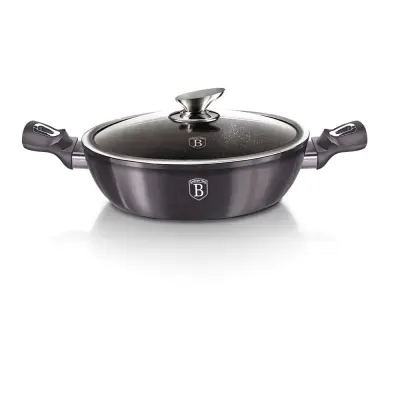 LONEC Z NIZKIM PREVLAKOM GRANIT 3.8L 28cm BERLINGER HAUS METALIC LINE Carbon Pro BH-6898