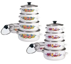 SET EMAJLIRANIH LONČKOV 10 ELEMENTOV. KLAUSBERG KB-7169