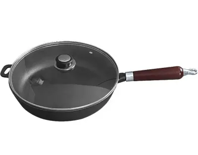 LITOŽELEZNA PONEV 26cm s POKROVOM KRISBERG KS-2566