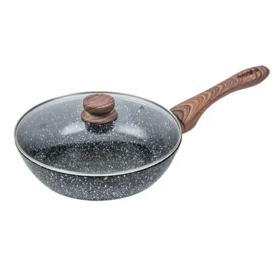 PONEV / WOK 24CM KINGHOFF GRANIT WOOD KH-1170 / 1583