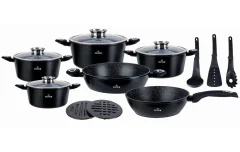 SET LONČEV Z MARMORNO OBLOGO 15 ELEMENTOV. ZILNER ZL-8570