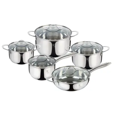 SET JEKLENIH LONČKOV 10 ELEMENTOV BERLINGER HAUS SREBRNI NAKIT BH-6660