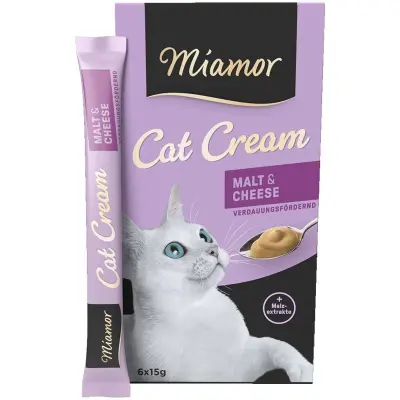 MIAMOR Cat Confect - Sladna krema + Kase 6x15g