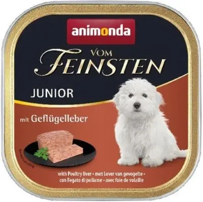 ANIMONDA Vom Feinsten Junior piščančja jetra - mokra hrana za pse - 150 g