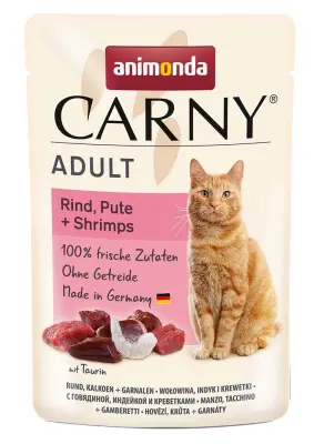 Animonda Carny Adult Pouch govedina, puran, kozice 85 g