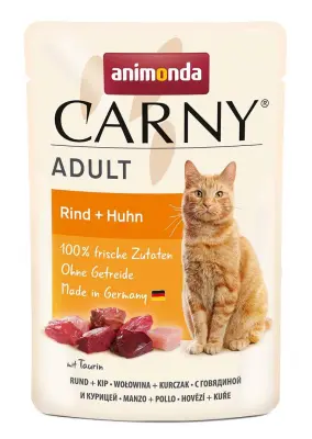 Animonda Carny Adult Pouch govedina + piščanec 85 g